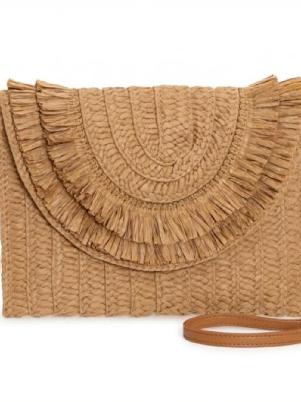 Woven Straw Crossbody Bag Boho Woven Handbag Adjustable Strap Beach Travel Purse